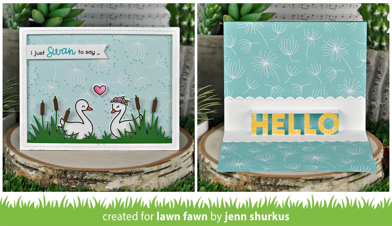 Lawn Fawn Pop-Up Hello Lawn Cuts Stanzen Interaktiv