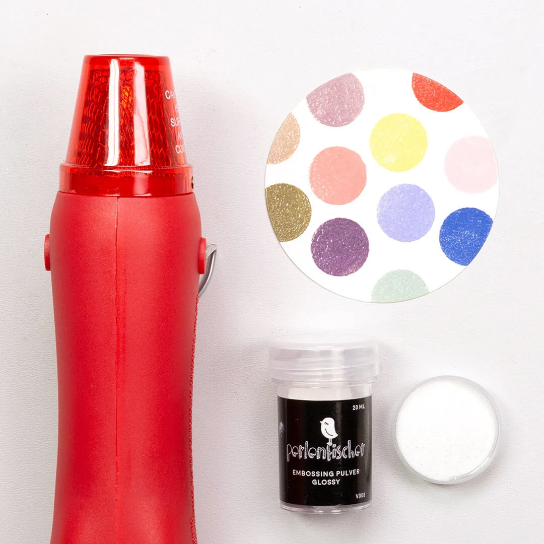 Perlenfischer Embossing Set Wärmepistole + Pulver 20 ml