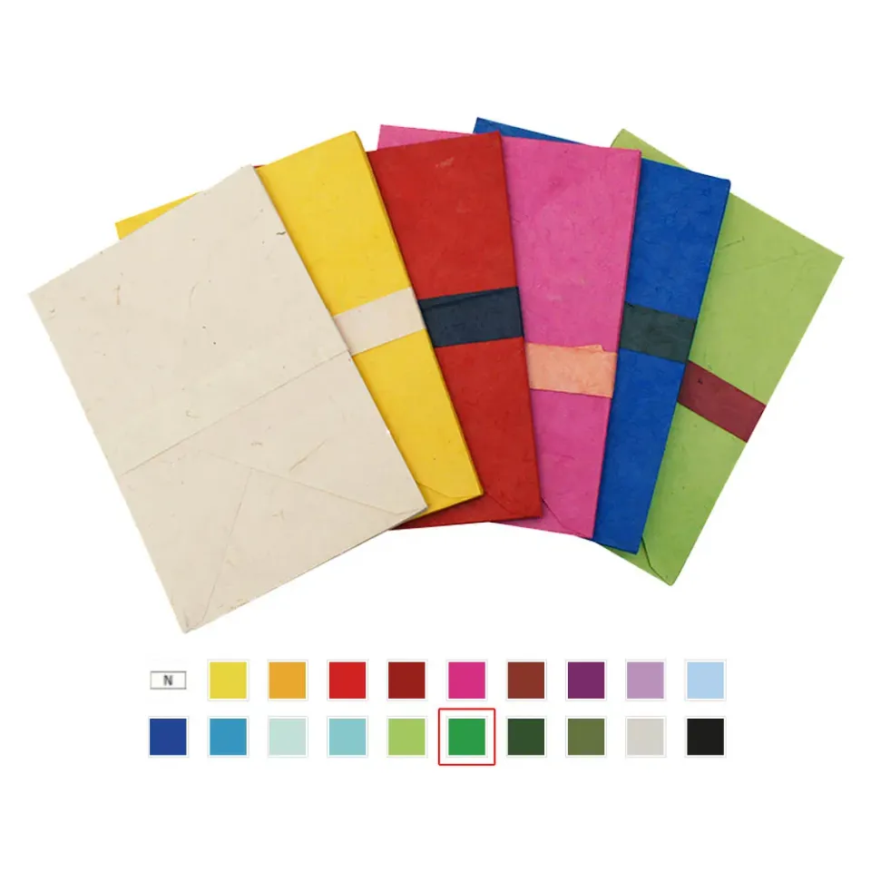 Lavinia-Stamps Handmade Umschläge Bamboo Green 10 Stück Lokta