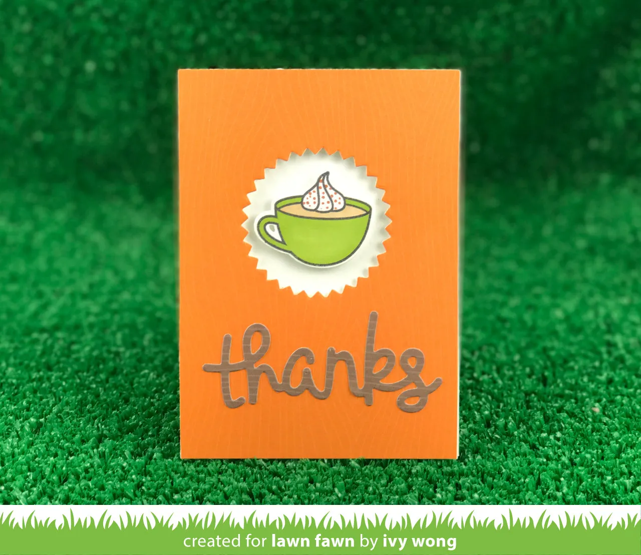 Lawn Fawn Pumpkin Spice LF1462 Stempelset Herbst