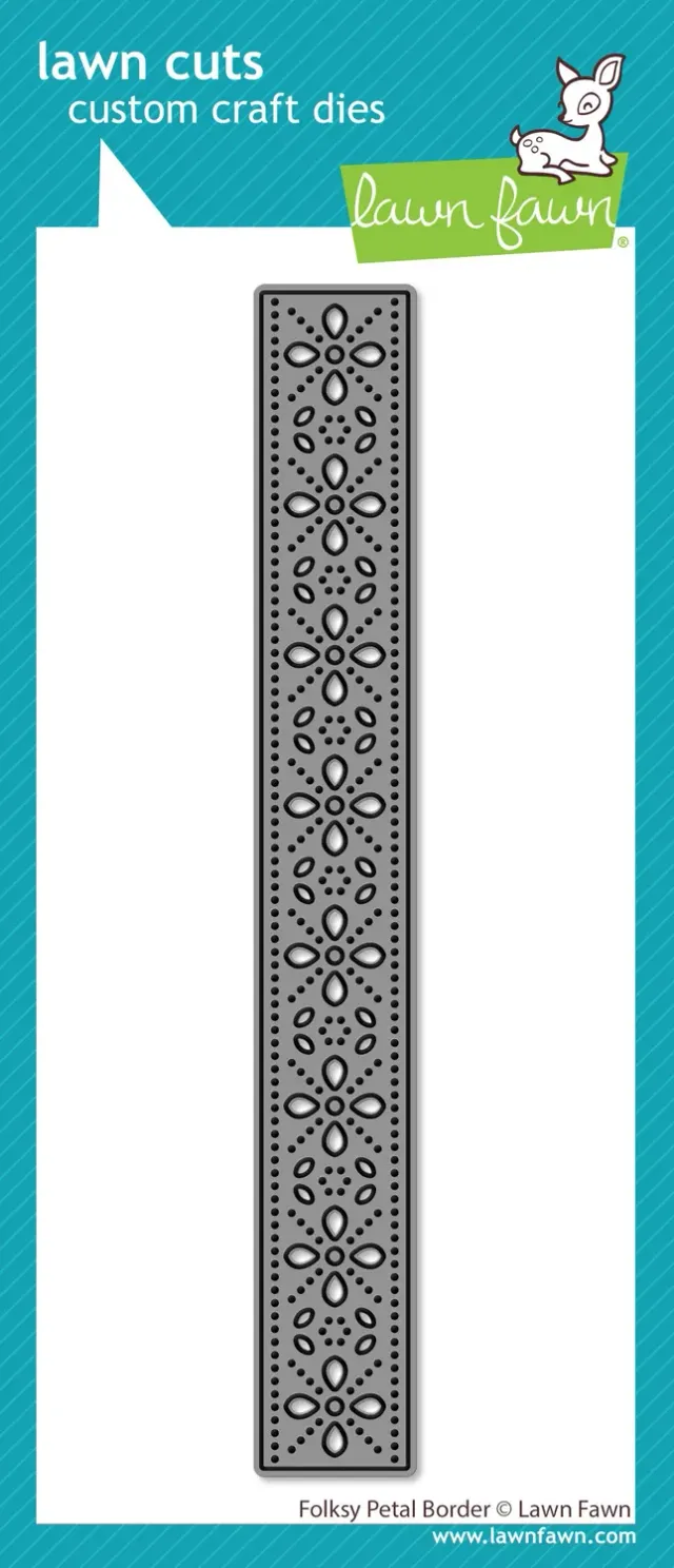 Lawn Fawn Folksy Petal Border Lawn Cuts Stanze Bordüre