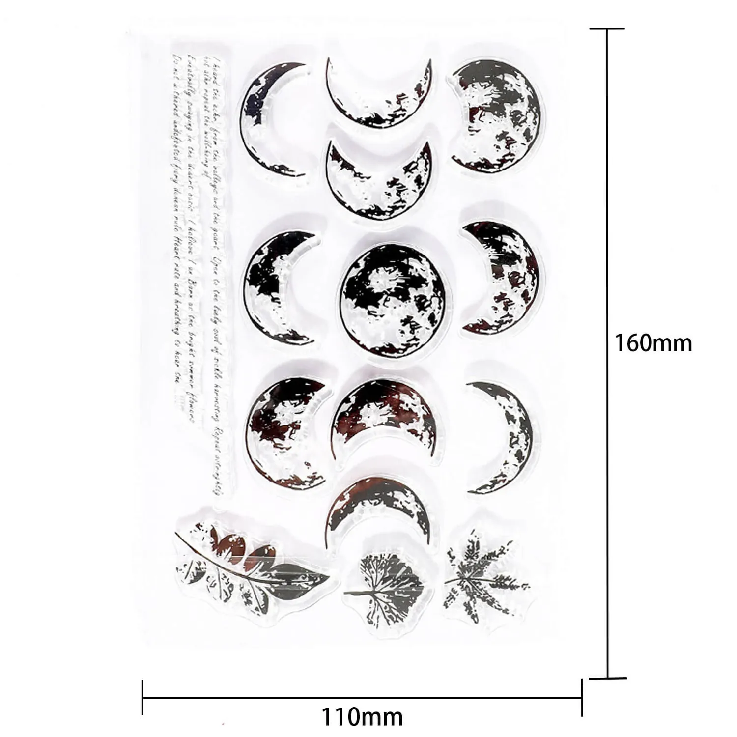 Ieebee Phases Of The Moon Silikonstempel Mondphasen klar