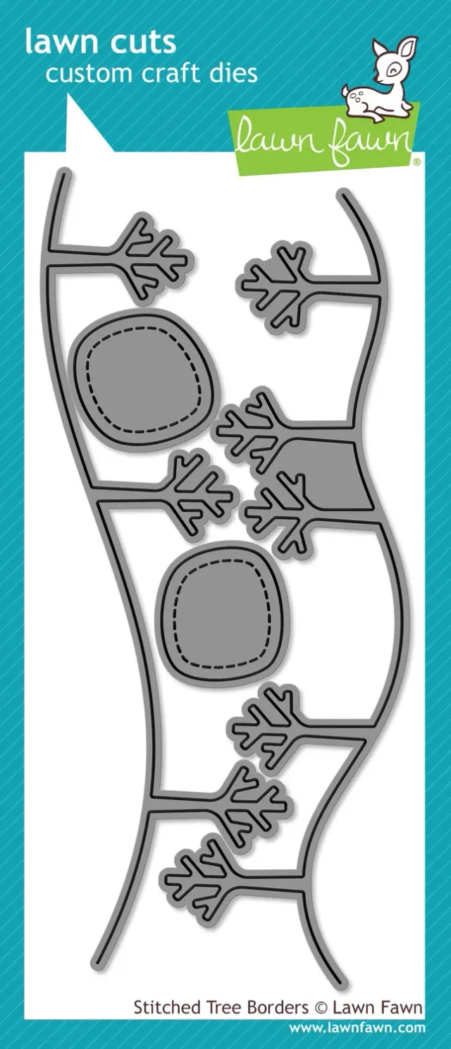 Lawn Fawn Stitched Tree Borders LF1236 Stanzschablonen Border