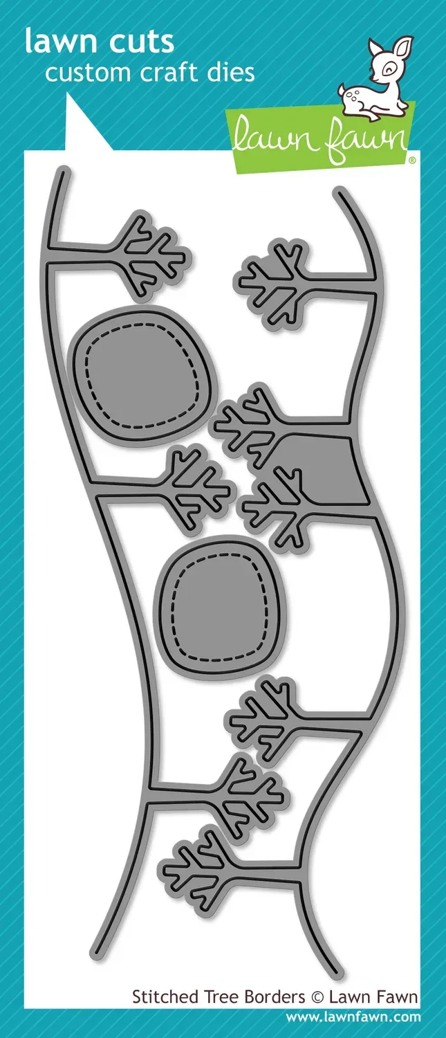 Lawn Fawn Stitched Tree Borders LF1236 Stanzschablonen Border
