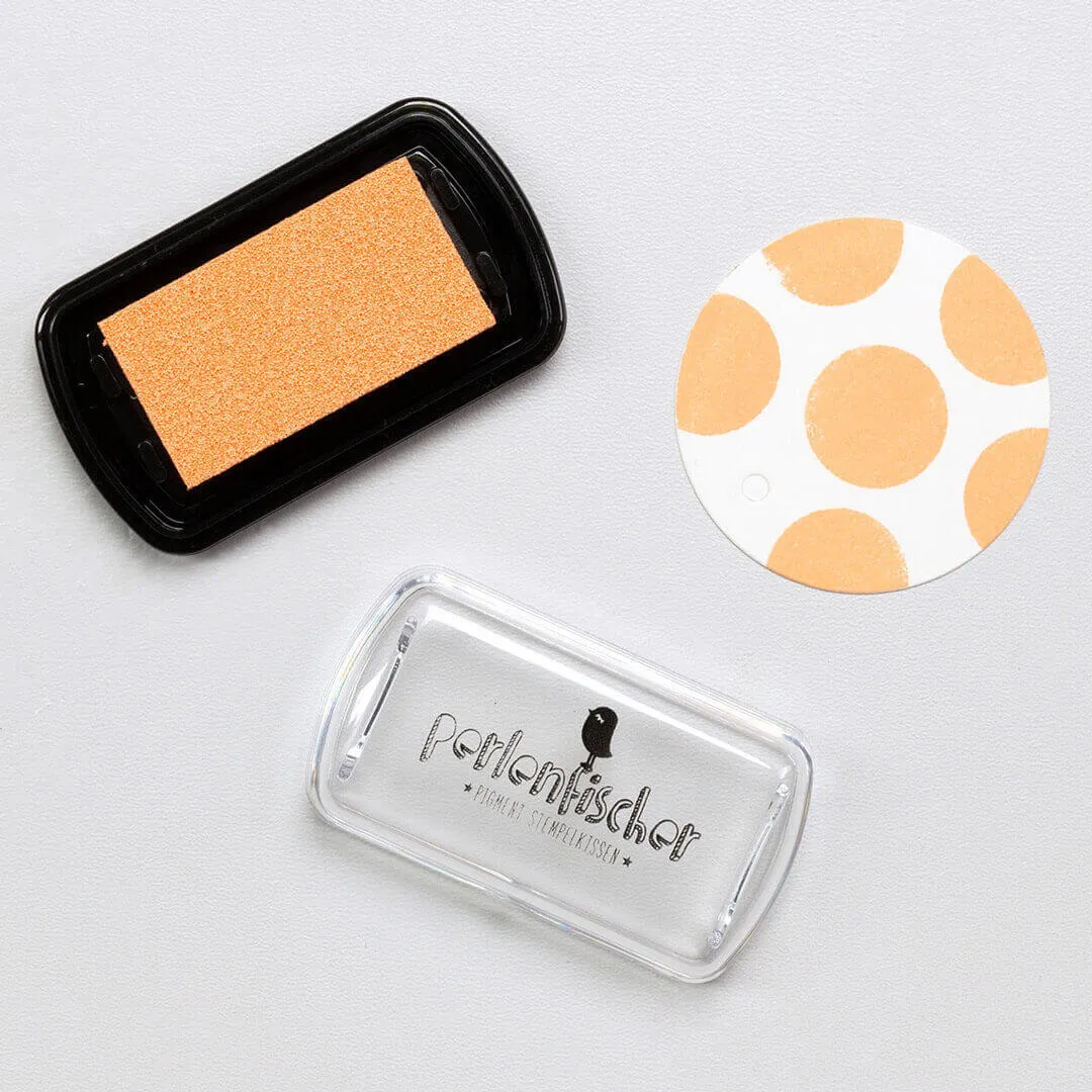 Perlenfischer Aprikose Mini Stempelkissen Pigment säurefrei