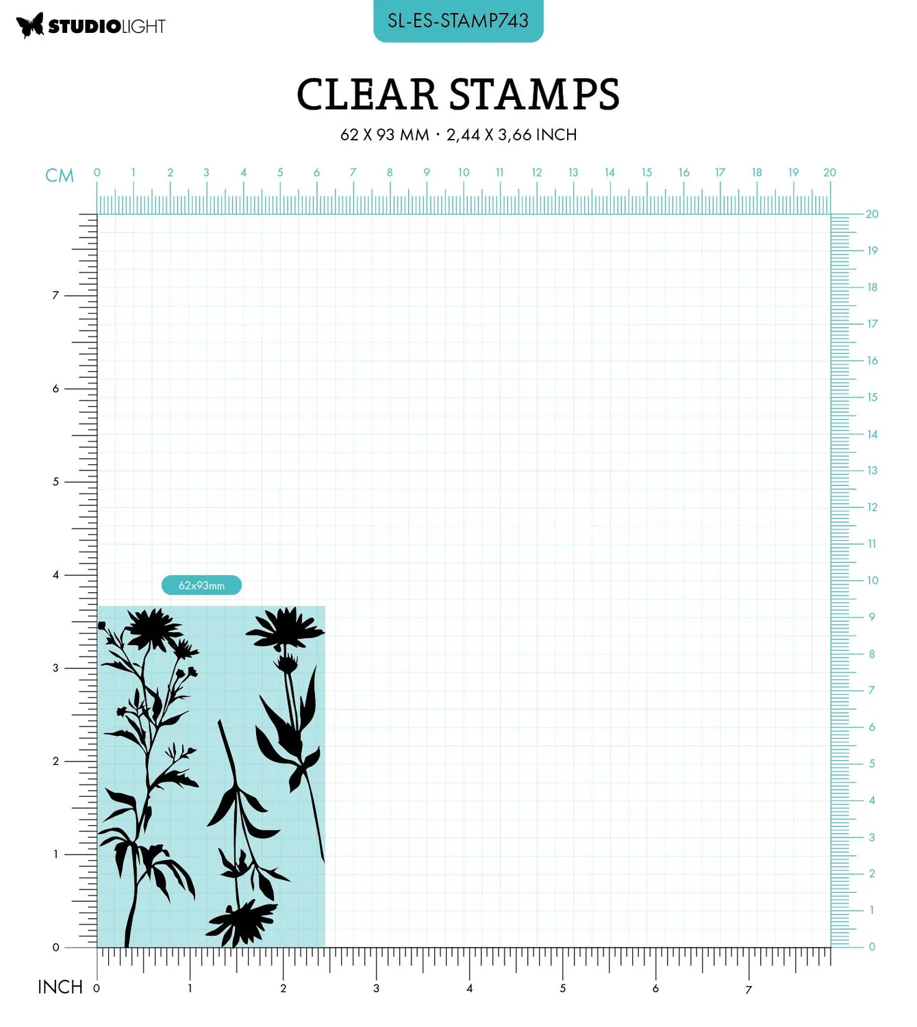 StudioLight Essentials Flowers Klarsichtstempel Blumen