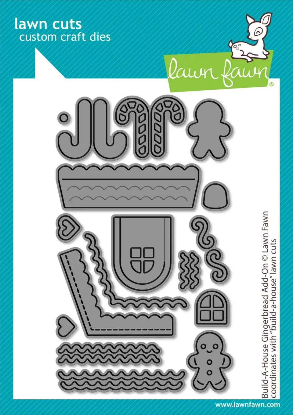 Lawn Fawn Build-a-House Gingerbread Stanzen