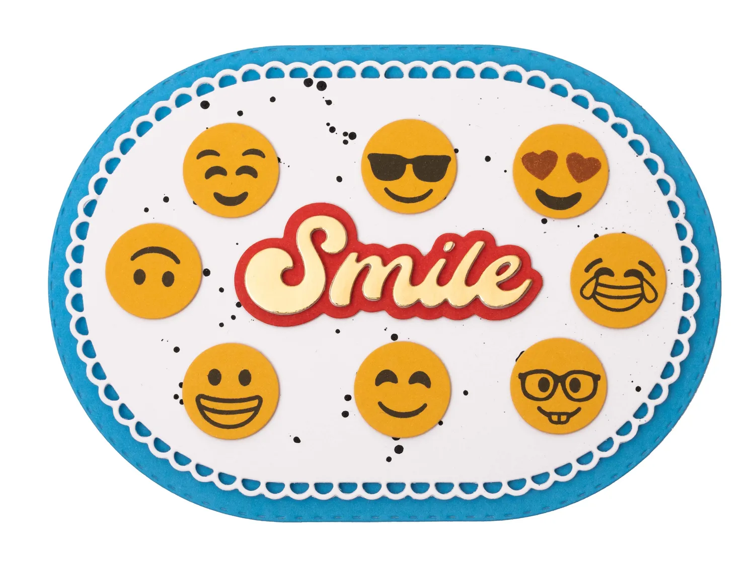 Creative Craftlab Essentials Stempel+Stanze Emoticons rund