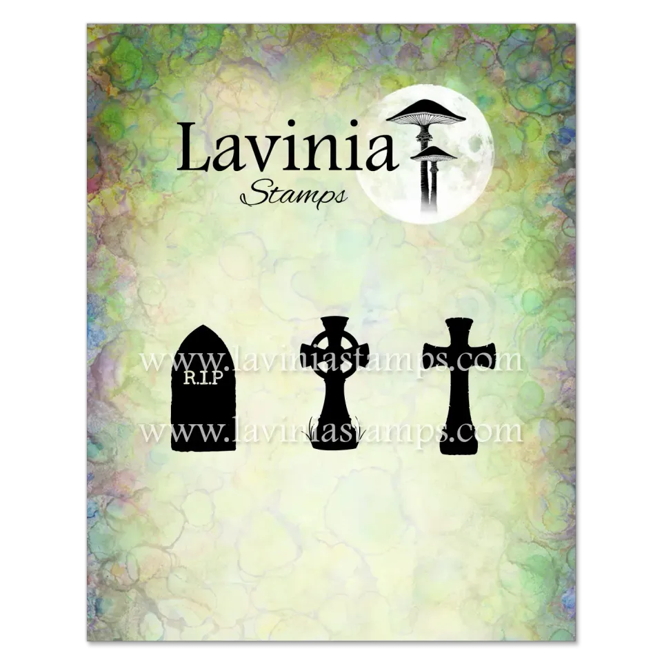 Lavinia Stamps Gravestones Stempel klar Halloween