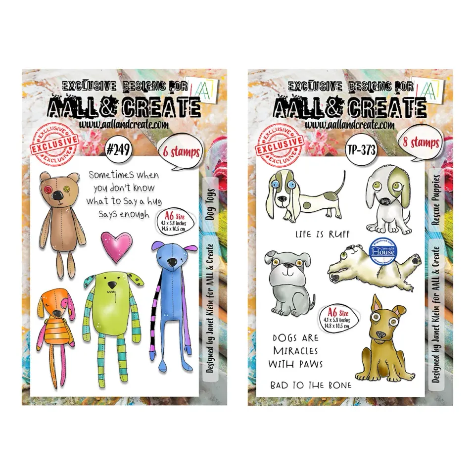 AALL and Create #249 & #373 Stempelset A6 klar 2er-Set