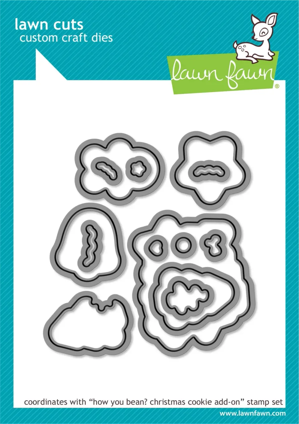 Lawn Fawn How You Bean Christmas Cookie Add-On Stanzen