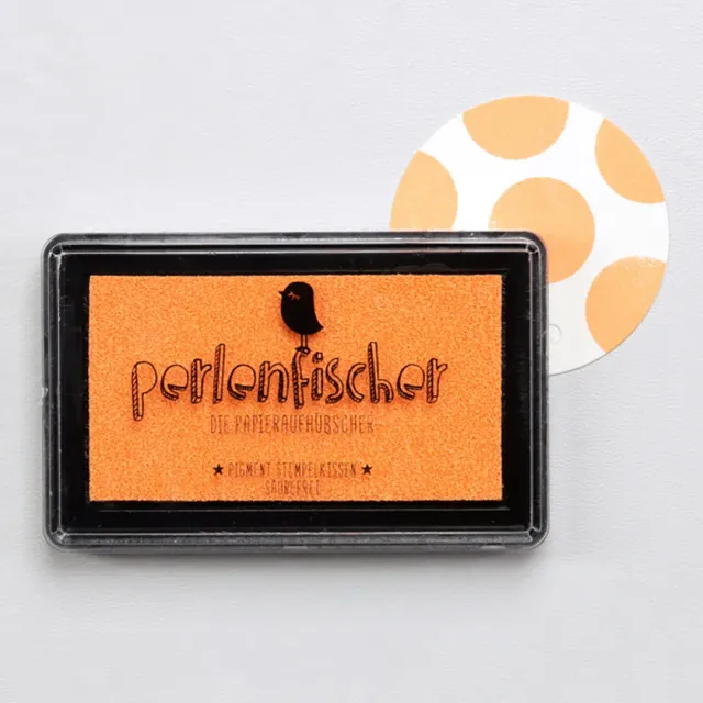 Perlenfischer Stempelkissen Aprikose Groß Pigment säurefrei