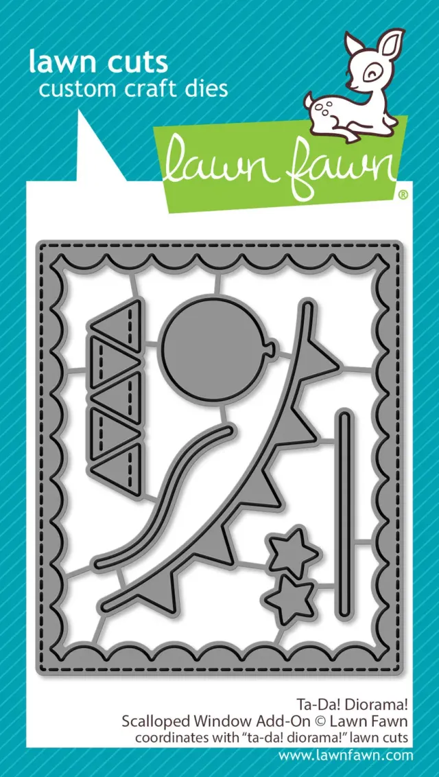 Lawn Fawn Ta-Da Diorama Scalloped Window Stanzen 7-tlg