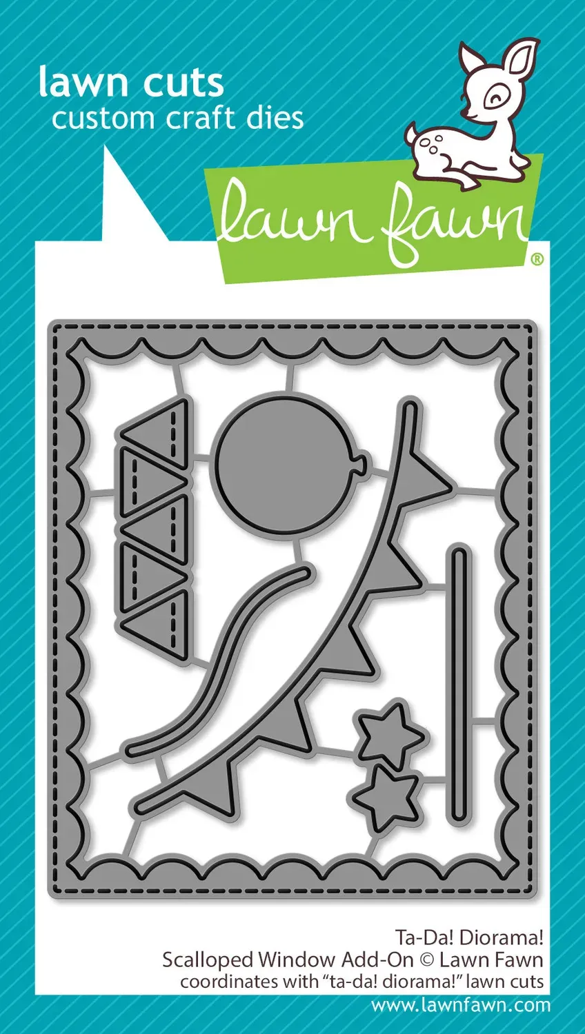 Lawn Fawn Ta-Da Diorama Scalloped Window Stanzen 7-tlg