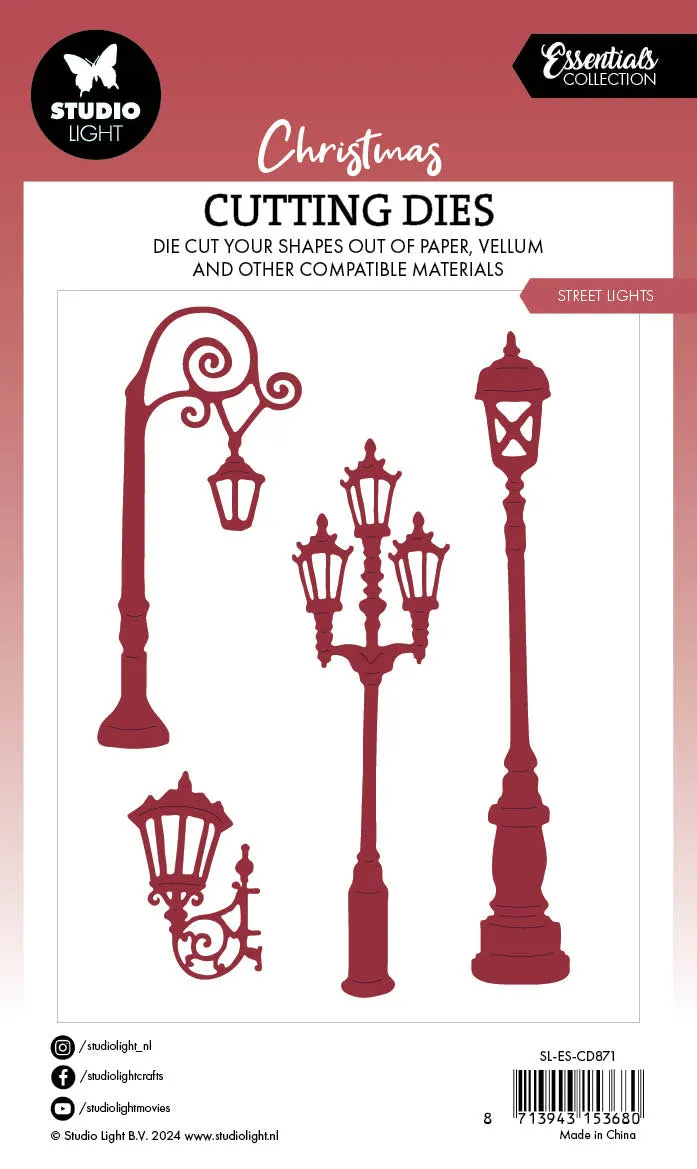 StudioLight Essentials Street Lights Stanzschablone Laternen