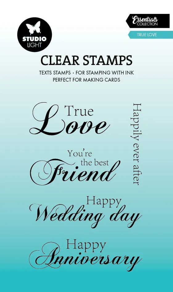 Studio Light Essentials True Love Clear Stamps