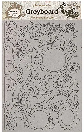 Stamperia Casa Granada Greyboard 2mm Laserzuschnitt A4 Deko