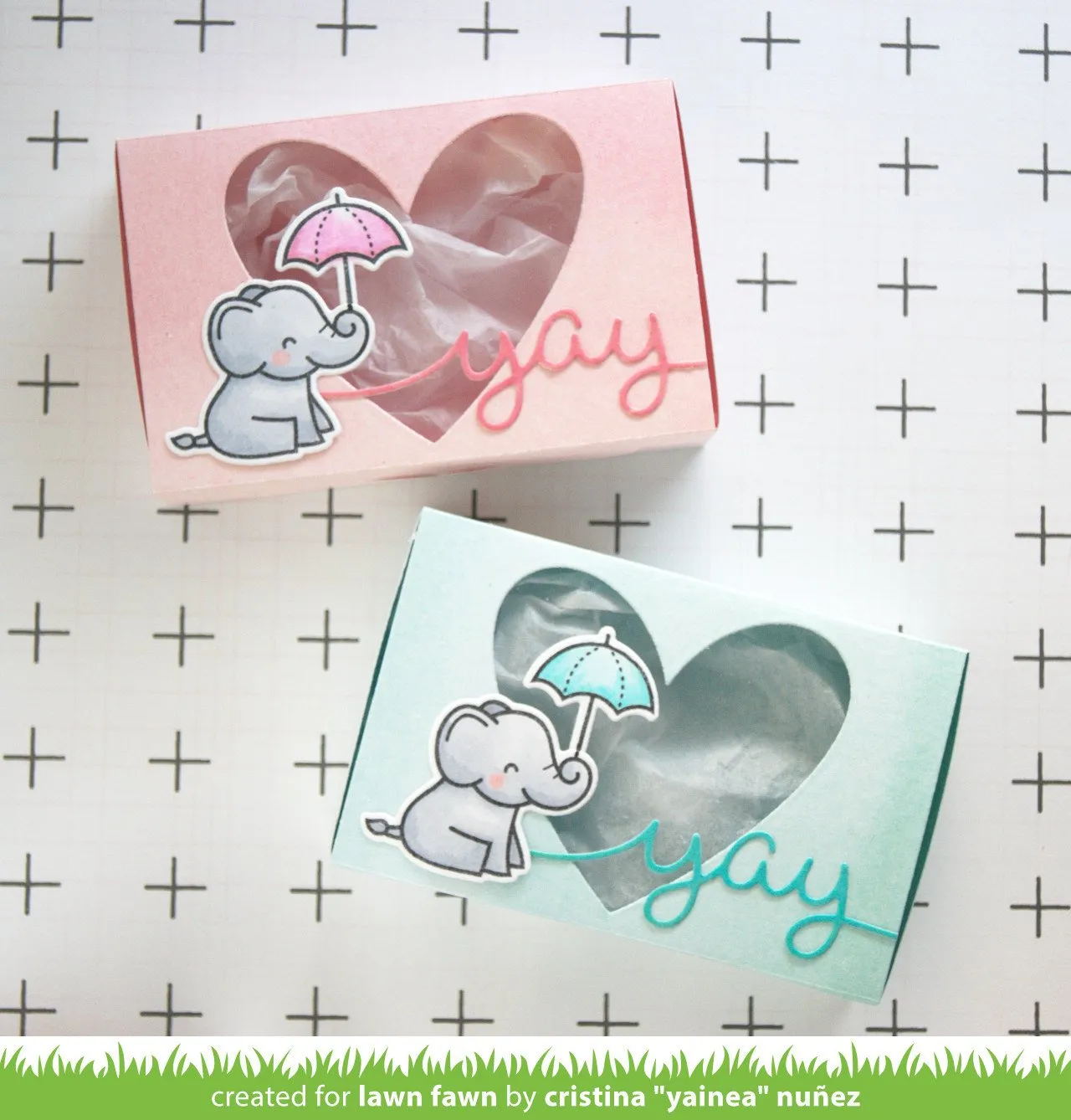 Lawn Fawn Fancy Box Lawn Cuts Stanze LF1357 Geschenkkarte