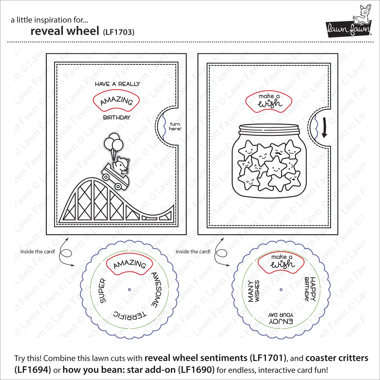 Lawn Fawn Reveal Wheel LF1703 Stanzschablone interaktiv