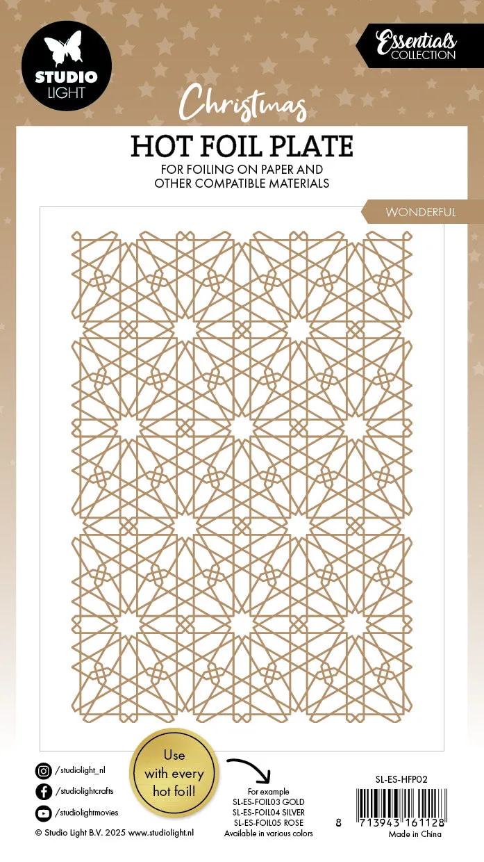 Studio Light Essentials Snow Pattern Heißfolienplatte