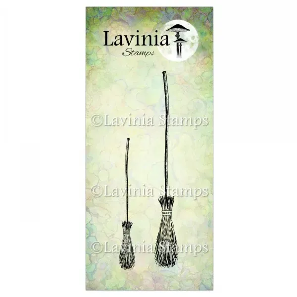 Lavinia-Stamps Broomsticks Stempel Photopolymer Besenmotiv