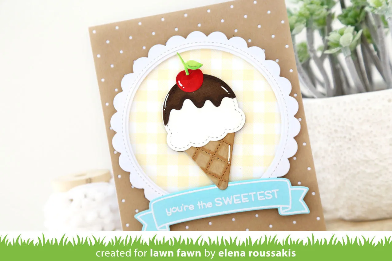 Lawn Fawn Lawn Cuts Stitched Scalloped Circle Frames Stanzen