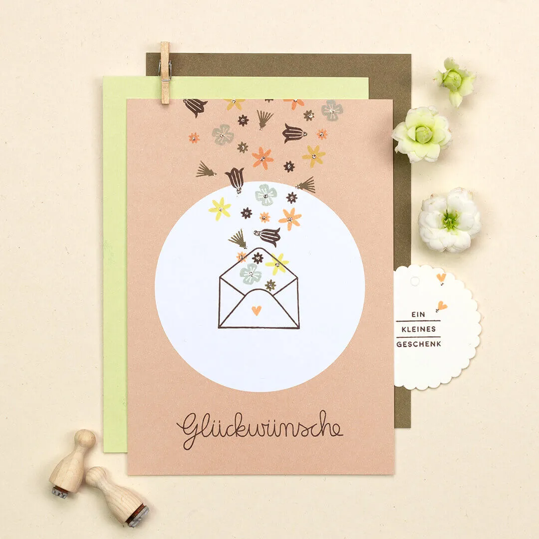 Perlenfischer Glockenblume Mini Stempel 10x9 mm Blüte