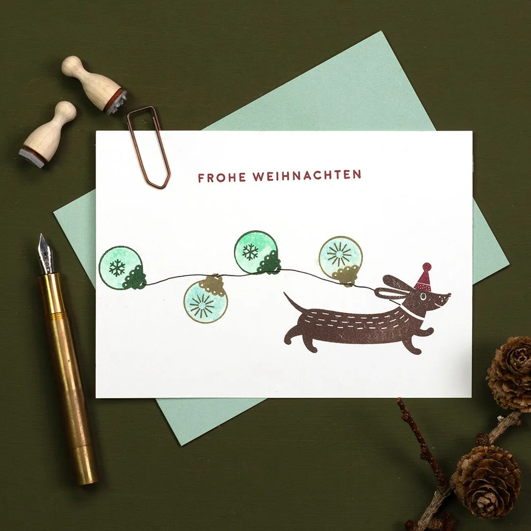 Perlenfischer Stempel Christmas Bauble 20 x 17 mm