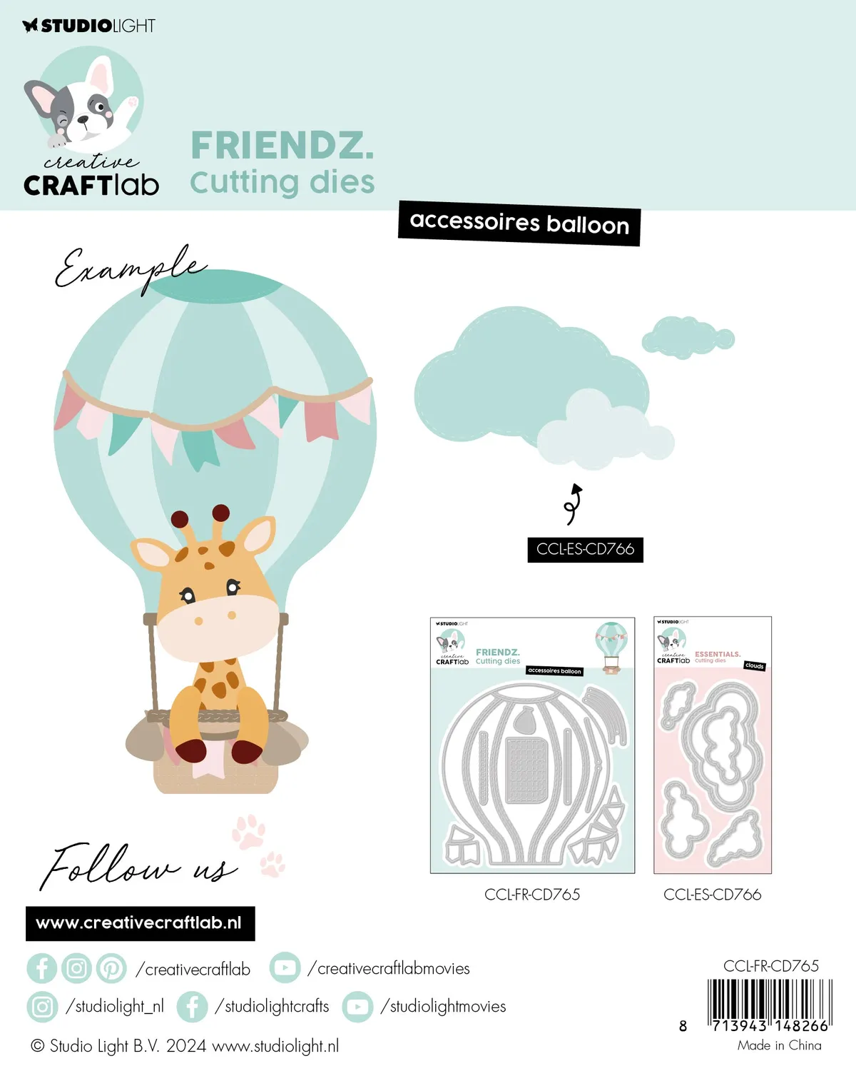 Creative Craftlab Friendz Accessoires balloon Stanzschablone Ballon