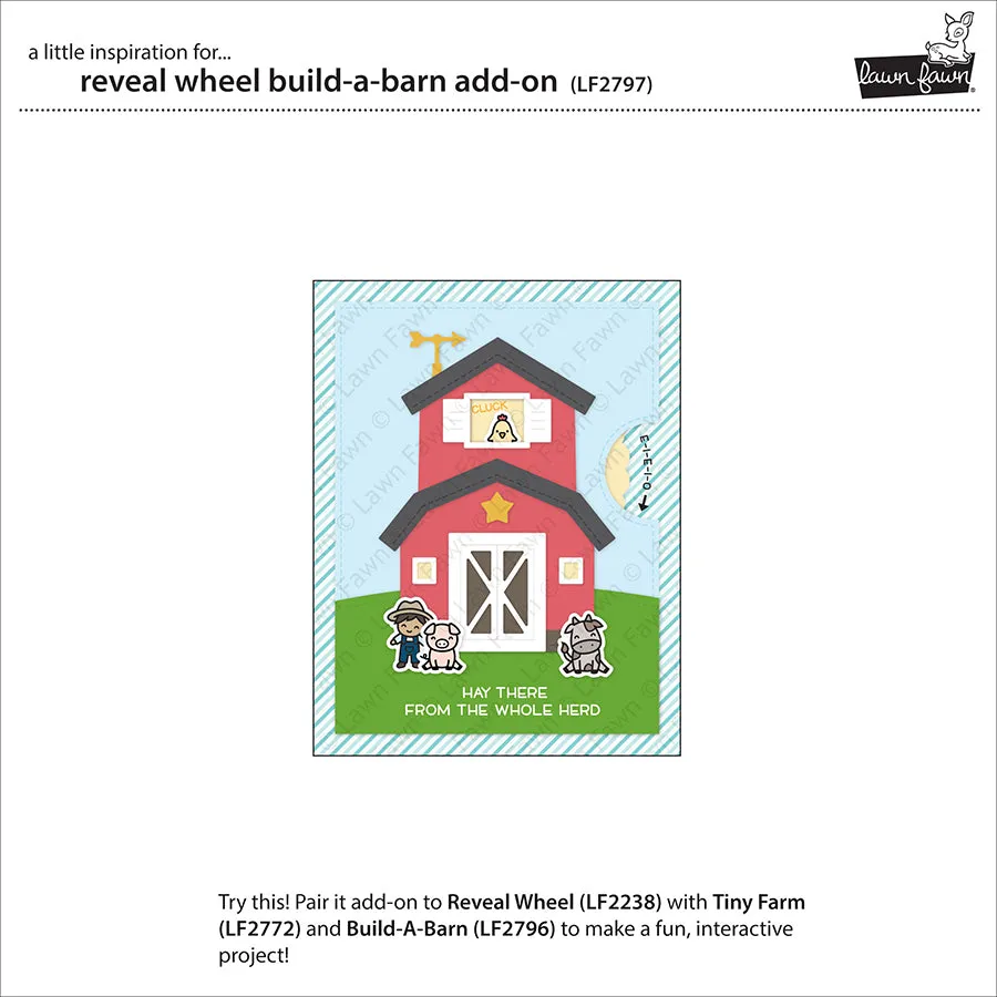 Lawn Fawn Reveal Wheel Build-a-Barn Stanzschablonen Scheune