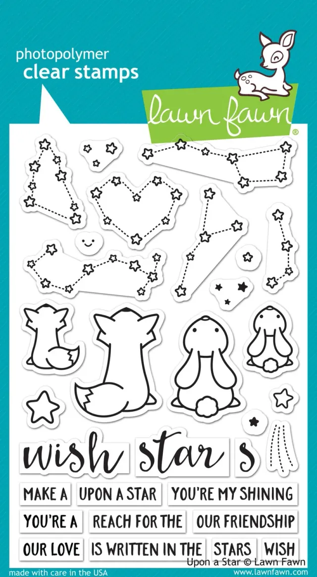 Lawn Fawn Upon a Star LF1407 Stempelset Sterne Tiere