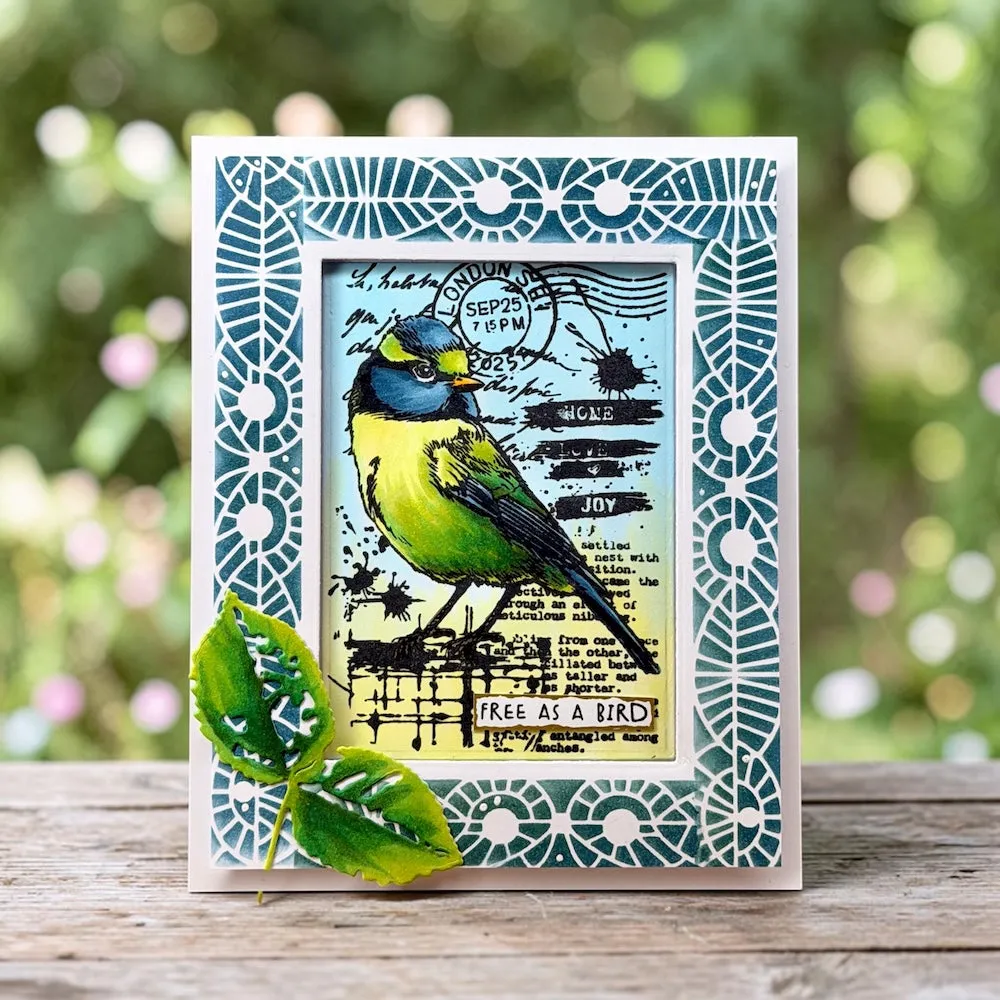 AALL and Create TP-1351 Hearted Tit Stempel A7 Vogel