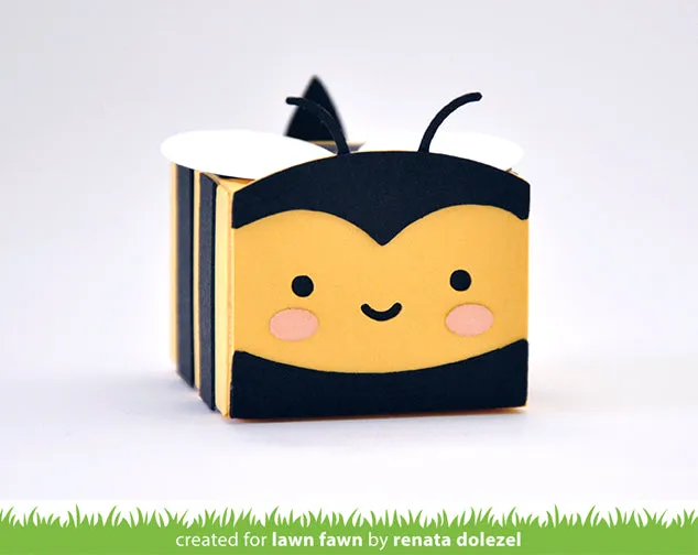 Lawn Fawn Tiny Gift Box Bee Add-On Stanzschablone Biene