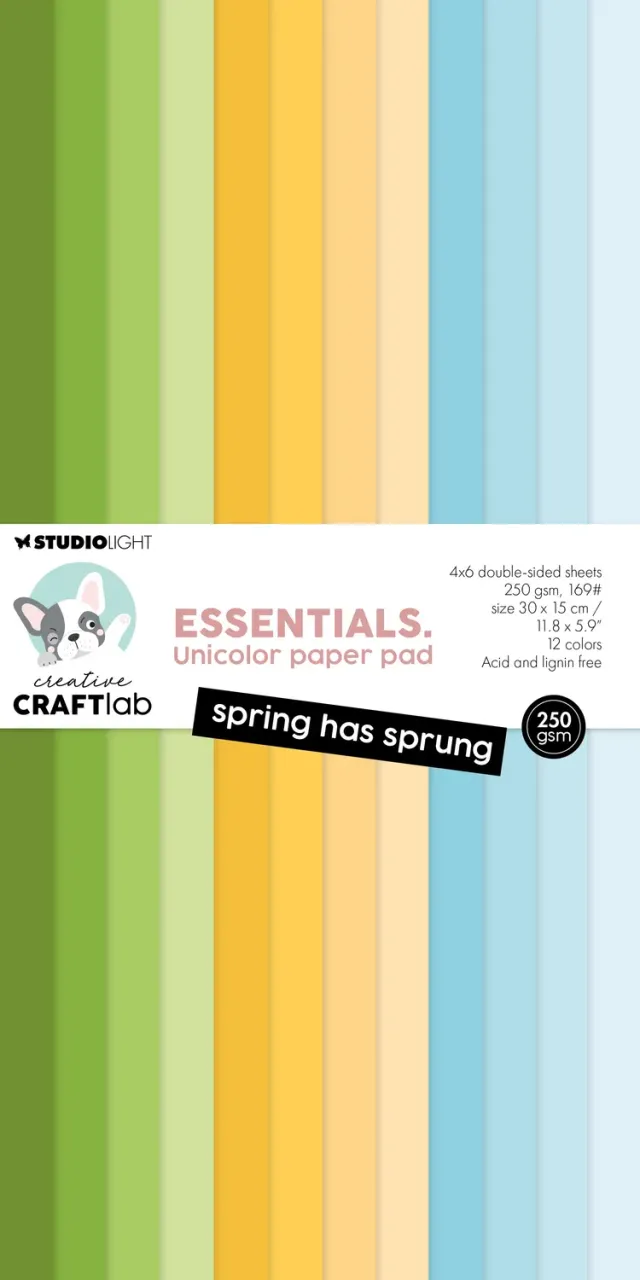 Creative Craftlab Spring has sprung Papierblock 24 Blatt Unicolor