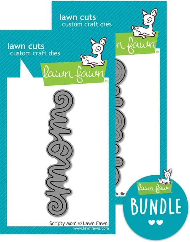Lawn Fawn Scripty Mom Bundle Stanzen Mama