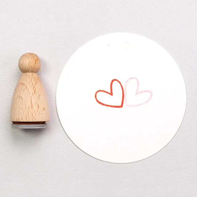 Perlenfischer Big heart outline Stempel 17x17 mm