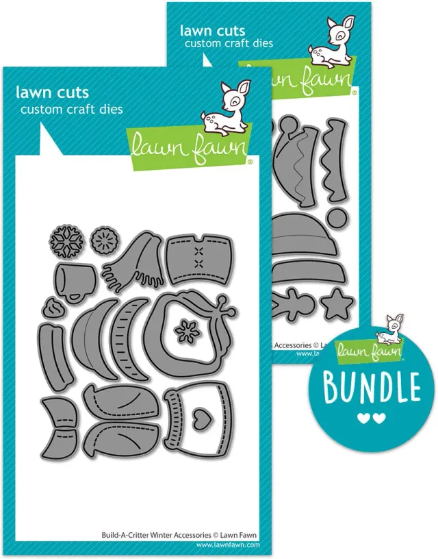 Lawn Fawn Build-A-Critter Winter Weihnachten Stempel Bundle