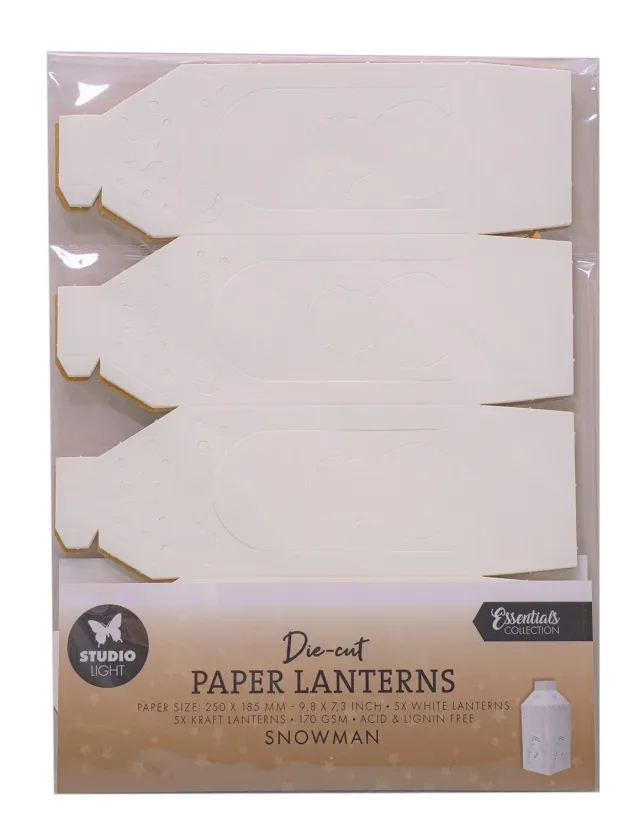 StudioLight Essentials Die-cut Paper Pad Snowman 10 Blatt