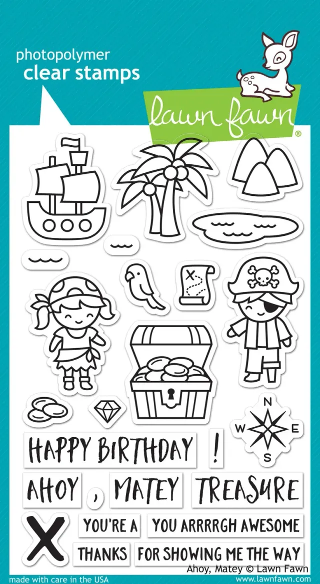Lawn Fawn Ahoy, Matey Clear Stamps Piraten