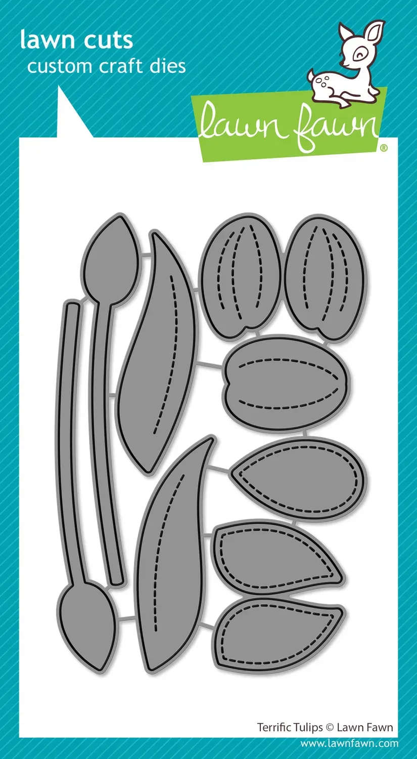 Lawn Fawn Terrific Tulips Lawn Cuts Stanzen 8-teilig