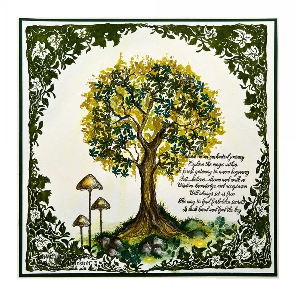 Lavinia-Stamps Moss Caps klarer Stempel Moos-Pilze