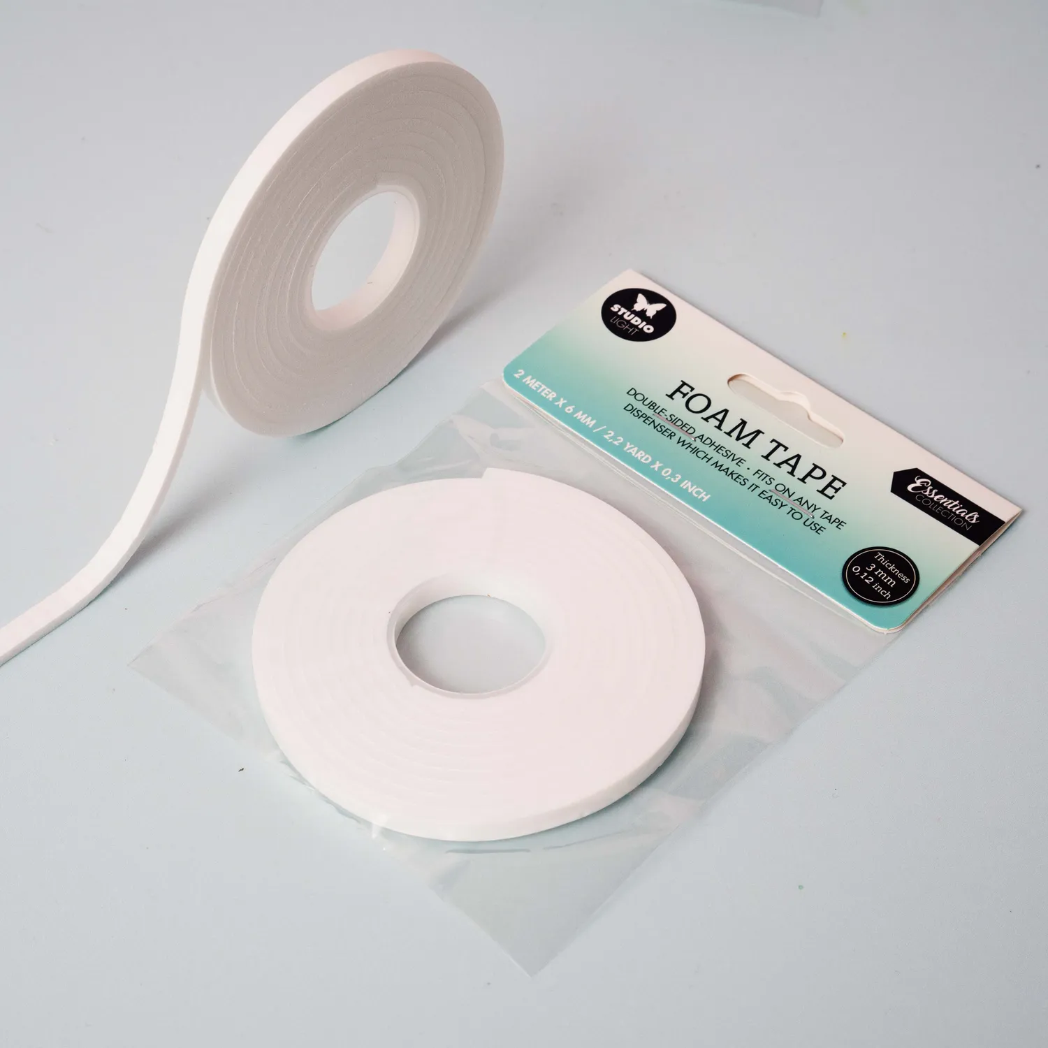 StudioLight Essentials Foam Tape doppelseitig 3 mm 2 m Abstand