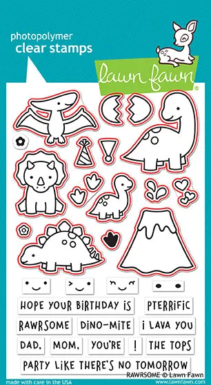 Lawn Fawn Rawrsome Lawn Cuts Stanzformen Dino