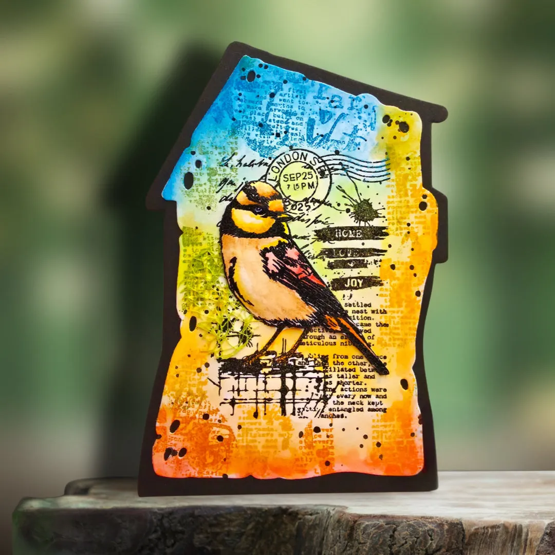 AALL and Create TP-1351 Hearted Tit Stempel A7 Vogel