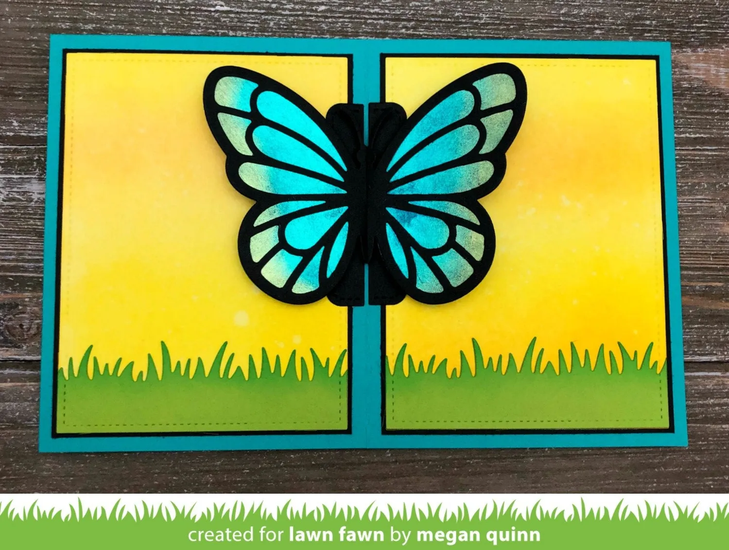 Lawn Fawn Pop-Up Butterfly LF1914 Stanzschablone interaktiv