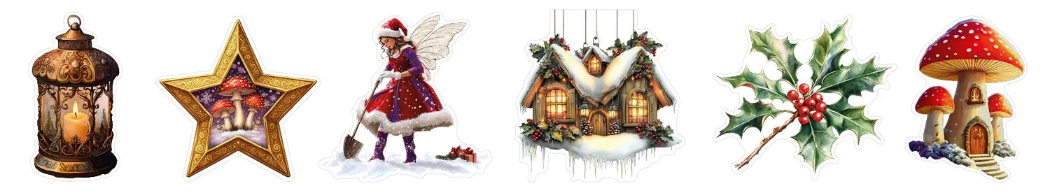 Studio Light Essentials Fairy Christmas Sticker 5 Meter 6 Designs