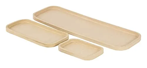 Décopatch AC881C Tabletts Pappmaché Rohlinge 3er Set