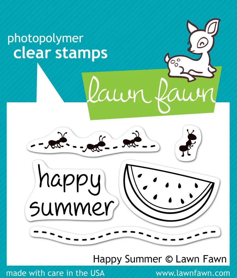 Lawn Fawn Happy Summer Stempelset 5-teilig Mini Sommer