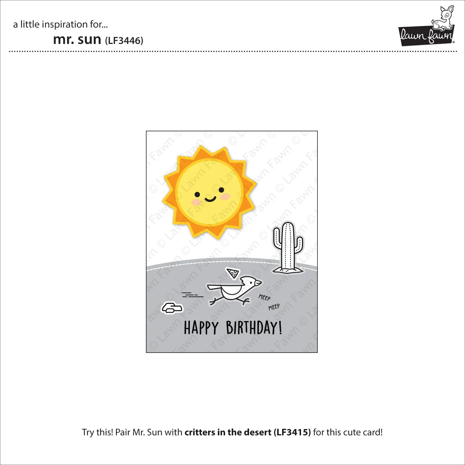 Lawn Fawn Lawn Cuts Mr. Sun Stanzen Sonne 5-teilig