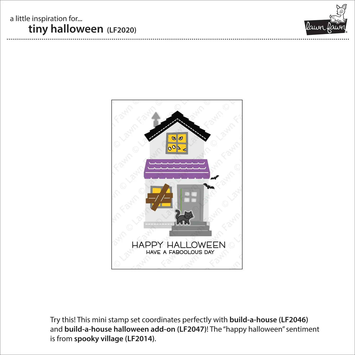 Lawn Fawn Tiny Halloween LF2020 Stempelset Mini
